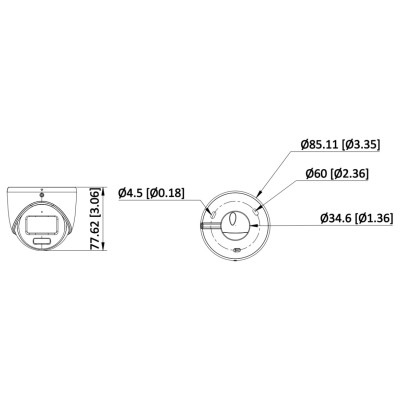 Hikvision DS-2CE70DF3T-LMFS (2.8mm) Caméra Tourelle 2 MP fixe à double éclairage ColorVu [327800921]